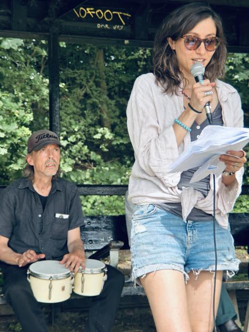 Karl Hussey and Aurelie Freoua